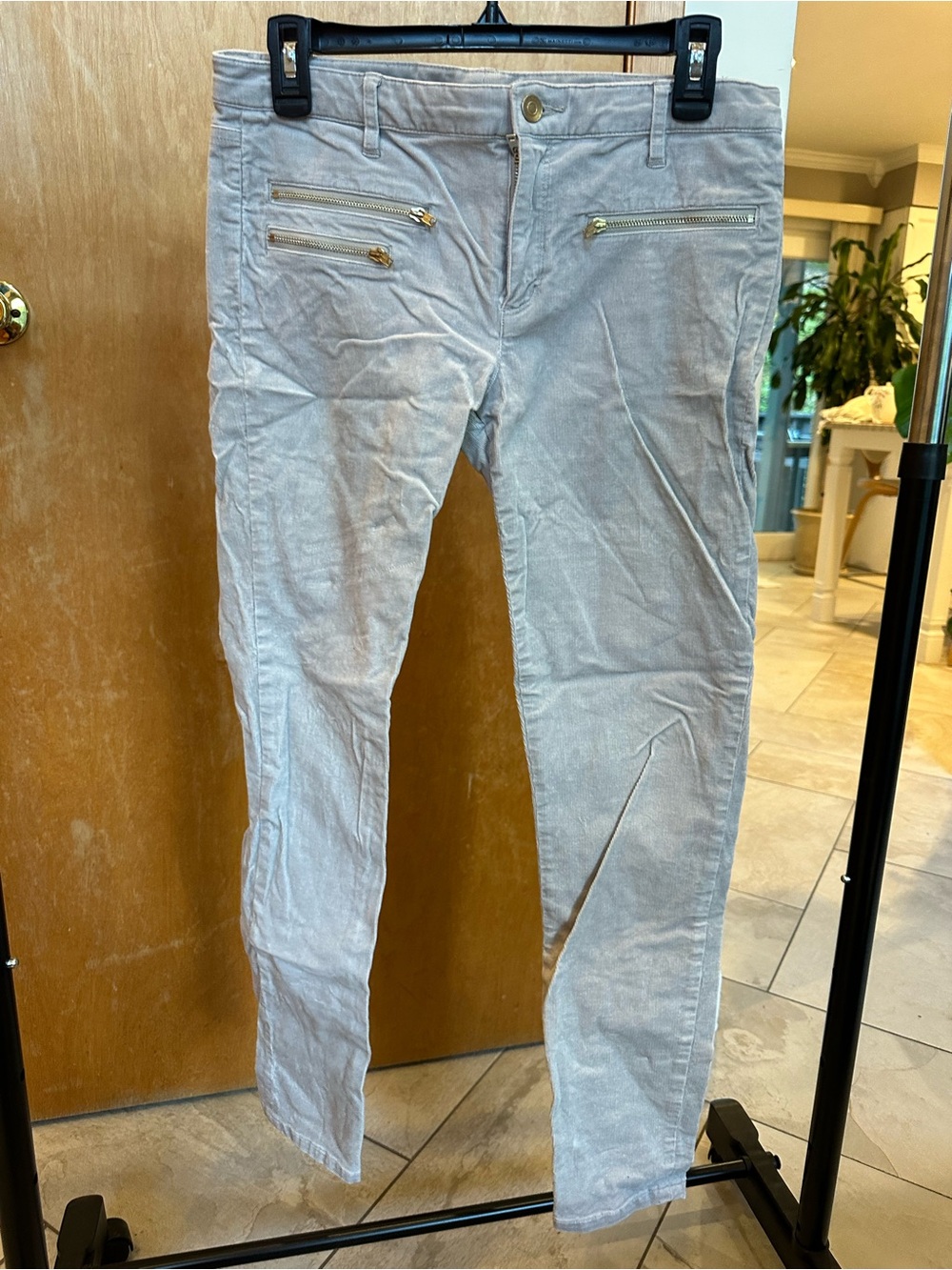 Club Monaco Light Beige Cotton Corduroy Pants